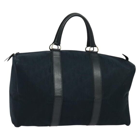 DIOR Trotter Canvas Boston Bag Navy - Picture 1 of 12